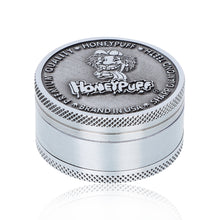 Load image into Gallery viewer, HONEYPUFF 50MM Alloy Herb Grinder 3 Layers Zinc Alloy Metal Dry Herb Tobacco Weed Grinder Crusher, kief catcher