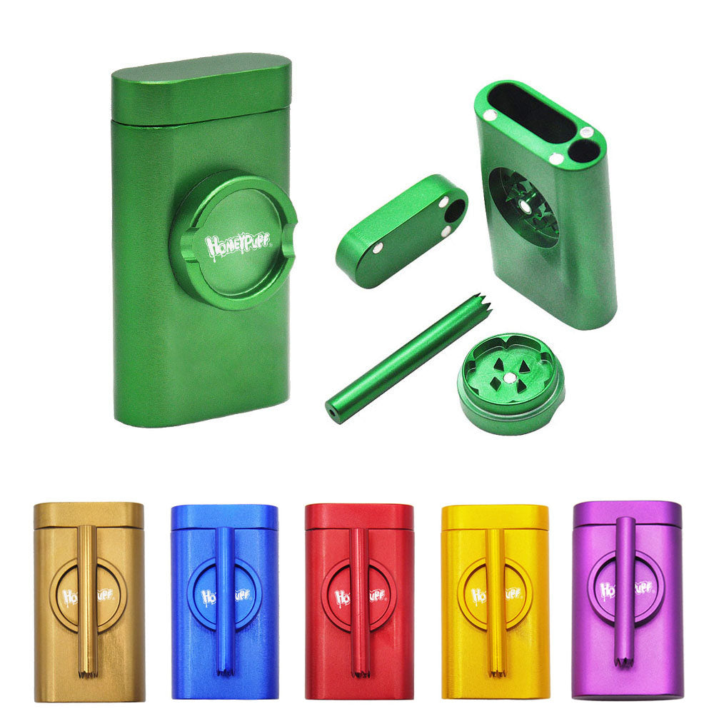 Honeypuff 102* 83mm Metal Portable Tinplate Tobacco, Multi-Colored Herbal Box, Cigarette Accessories