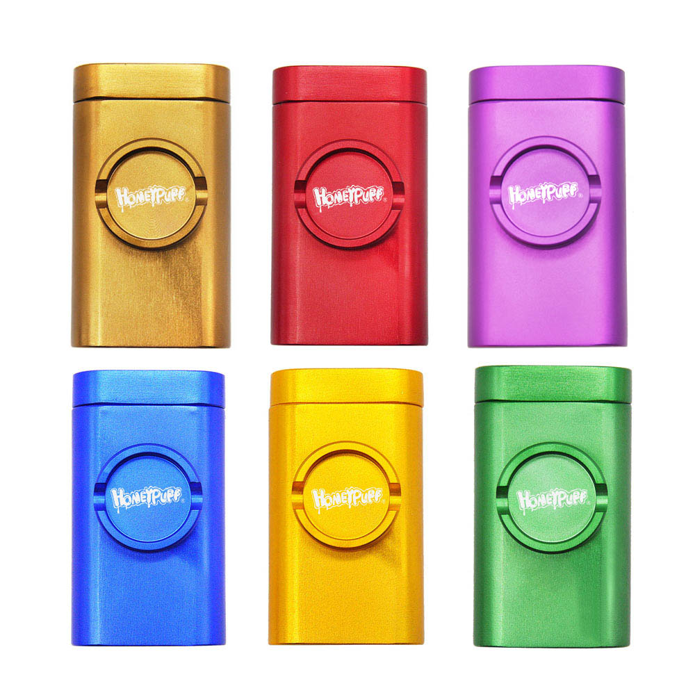 Honeypuff 102* 83mm Metal Portable Tinplate Tobacco, Multi-Colored Herbal Box, Cigarette Accessories