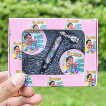 Load image into Gallery viewer, HONEYPUFF Pink Package Tobacco Pipe Kit, Glass Smoking Pipe With Metal Blow & 4 Lay Tobacco Grinder
