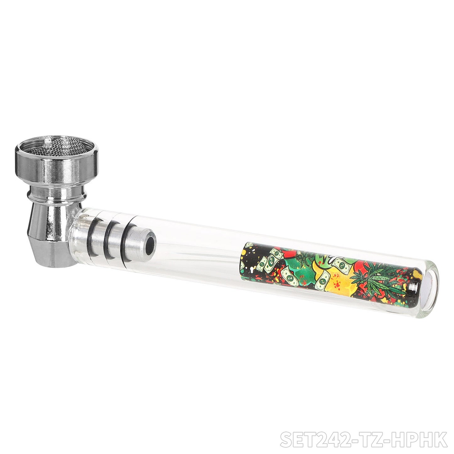 HONEYPUFF 60mm 3-layer plastic cigarette grinder+pipe+filter 12 pieces/display box