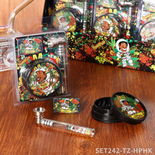 Load image into Gallery viewer, HONEYPUFF 60mm 3-layer plastic cigarette grinder+pipe+filter 12 pieces/display box