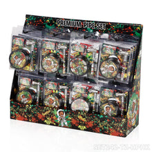 Load image into Gallery viewer, HONEYPUFF 60mm 3-layer plastic cigarette grinder+pipe+filter 12 pieces/display box