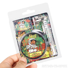 Load image into Gallery viewer, HONEYPUFF 60mm 3-layer plastic cigarette grinder+pipe+filter 12 pieces/display box