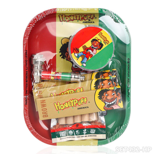 HONEYPUFF brand Pipe Roll Paper Grinder Plate Smoking Set Gift Cigarette Shop Accessories