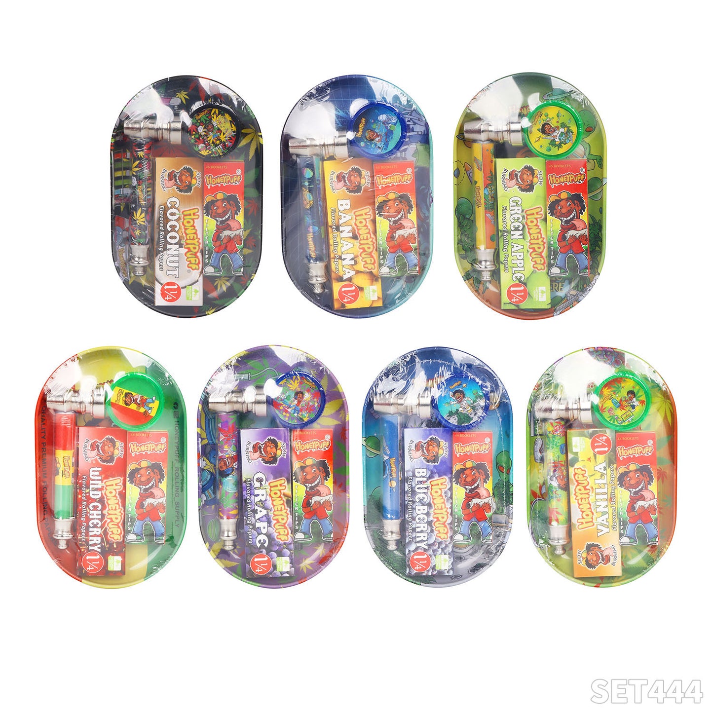 HONEYPUFF brand烟斗卷纸研磨器盘子抽烟套装礼品香烟店配件