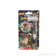 Load image into Gallery viewer, Honeypuff various designs smoking pipe kit with 30mm 2 parts plastic griner+short metal pipe+screen