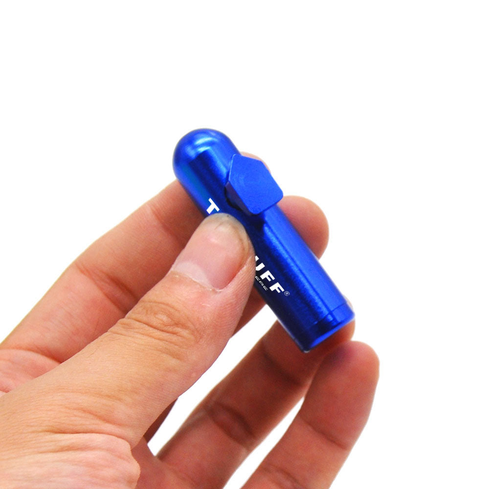 HONEYPUFF zinc alloy metal portable snuff tube, multi color fans you smoking accessories