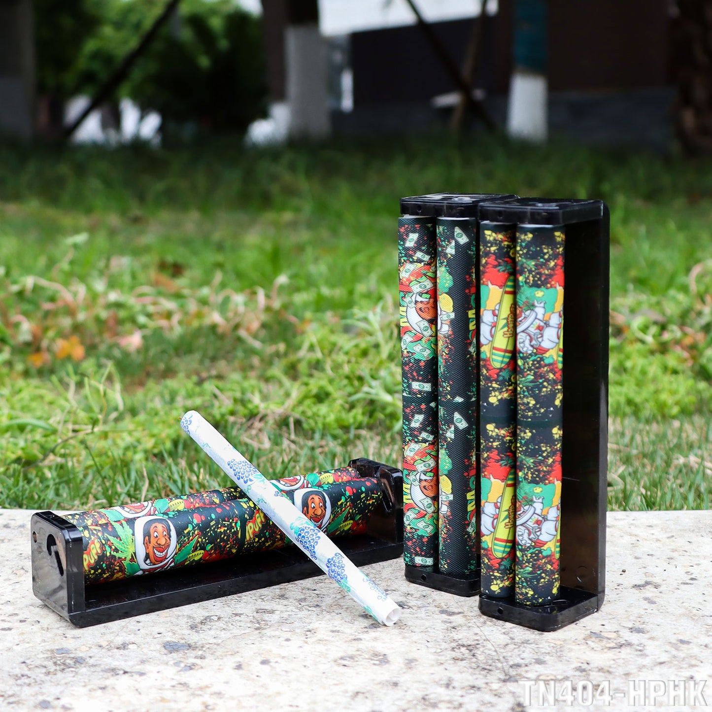 HONEYPUFF King Size Plastic Cigarette Rolling Machines, Black Rolling Machine, 12 PCS / Box