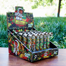 Charger l'image dans la galerie, Pipe à tabac en verre Honeypuff avec bol en métal, portable, facile à nettoyer, lot de 24