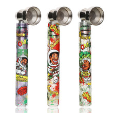 Charger l'image dans la galerie, Pipe à tabac en verre Honeypuff avec bol en métal, portable, facile à nettoyer, lot de 24