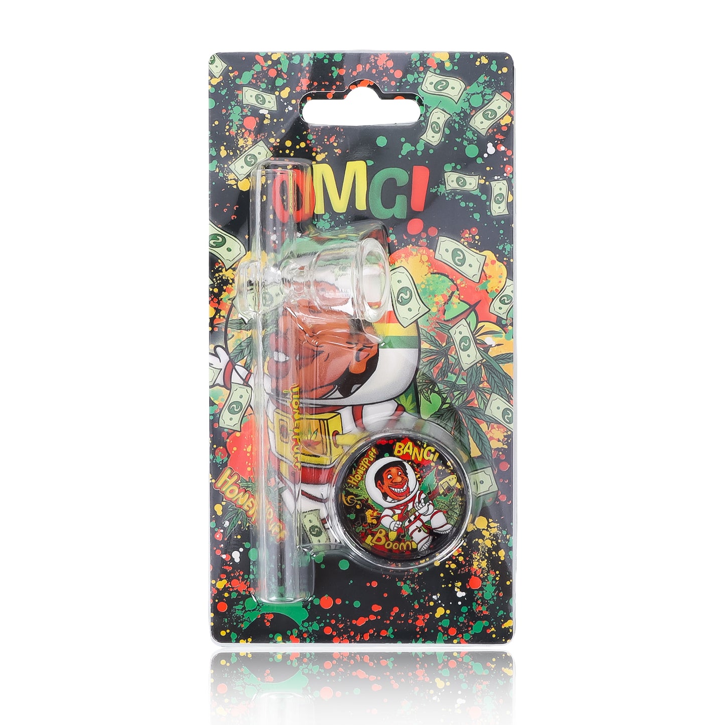 HONEYPUFF Set Multi-color metal pipe plastic smoke grinder Cigarette shop accessories