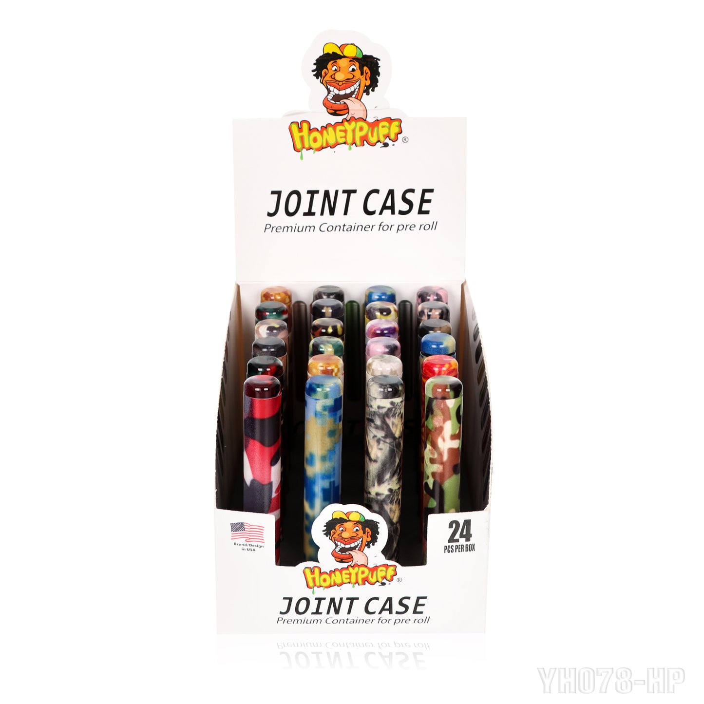 Porte-cigarettes Honeypuff 110 mm en alliage d'aluminium, anti-odeurs, 24 pièces/boîte