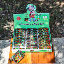 Charger l'image dans la galerie, Boîte métallique de rangement pour tabac Honeypuff, dimensions 100 x 64 x 21 mm, 24 pièces par boîte