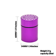 Load image into Gallery viewer, Honeypuff 46 X 34mm Tobacco Metal Aluminum Alloy, Multi-Colored Metal Herbal Case Cigarette Case Cigarette Accessories
