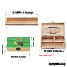 Load image into Gallery viewer, HONEYPUFF Handmade Tobacco Smoking Herb with Dark Green Lid Cover, Lockable Wooden Box, 5.4” x 2.8” x 2.0” Size Storage Box