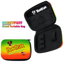 Load image into Gallery viewer, HONEYPUFF Smell Proof Bag, Rasta Style Cigarette Stash Box, 155 x 112 mm Portable Pouch Tobacco Bag