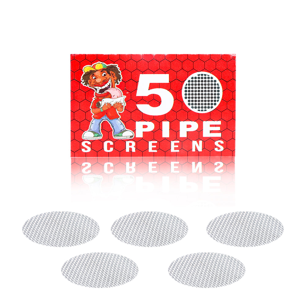 HONEYPUFF 100 Pieces Stainless Steel Screens Pipe, Ø 25 Pipe Filter Screen,(100/200/300 PCS) (1BOX)
