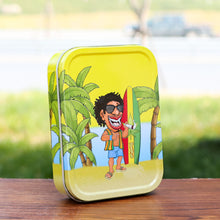 Load image into Gallery viewer, Honeypuff Small Metal Tin Box Lid Mini Small Empty Container, Portable Case For Tobacco