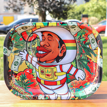 Load image into Gallery viewer, HONEYPUFF Tinplate Metal Rolling Tray, 7 x 5.5 Inches Small Size Rolling Trays, Portable Rolling Paper Tray