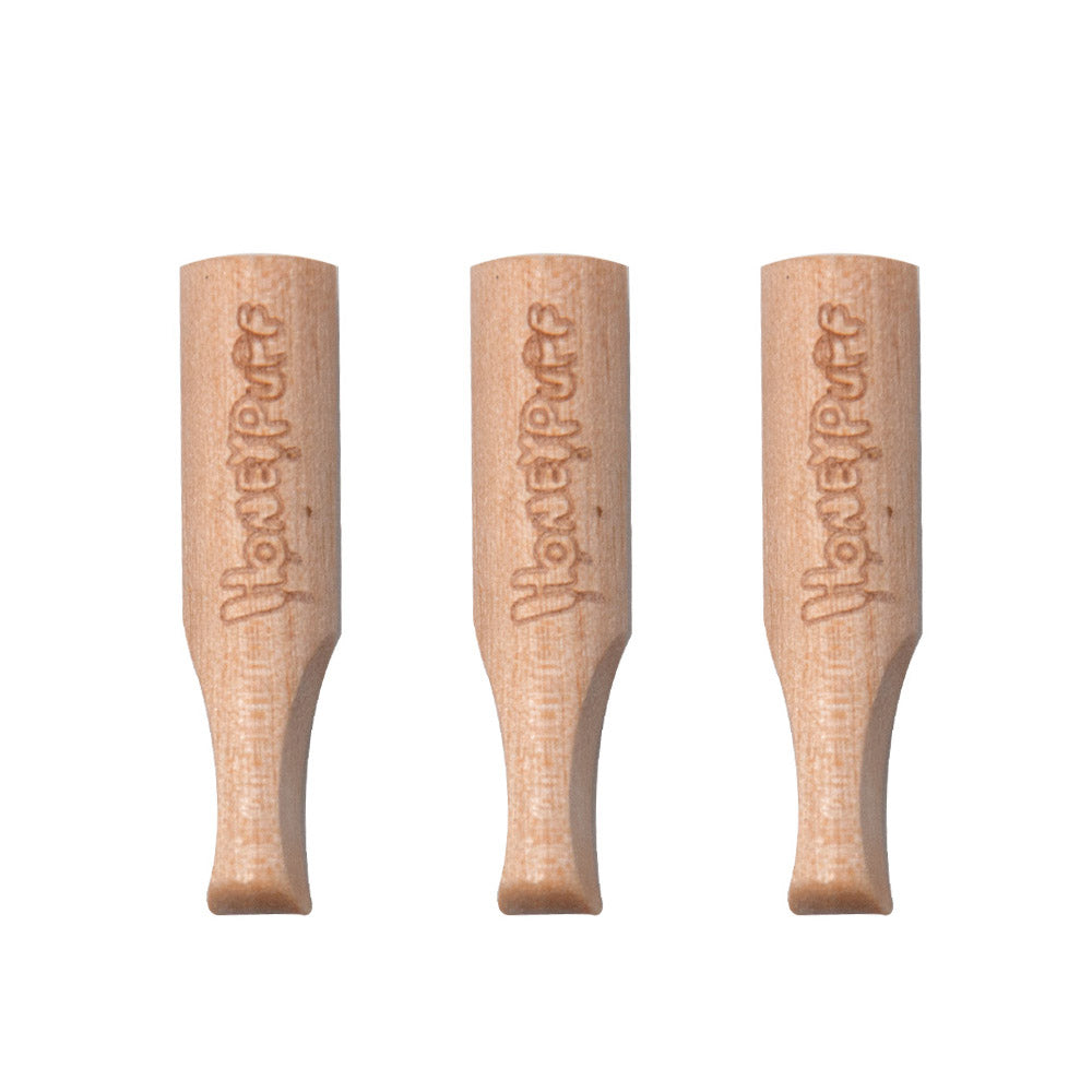 HONEYPUFF Mango Flavored Wood Rolling Filter Tips, 34 mm Cigarette Holder, 120 Tips / Jar