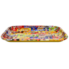 Load image into Gallery viewer, HONEYPUFF Tinplate Metal Rolling Tray, Big Size 11.3” x 7.3” Cigarette Rolling Paper, Smooth Rounded Edge Rolling Paper Trays