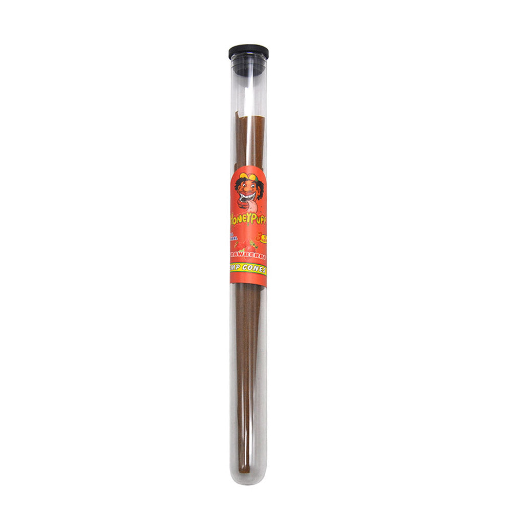 HONEYPUFF Cherry Flavors Pre Rolled Cones with Tips, King Size Pre Rolled Rolling Paper, Natural Rolling Papers & Glass Cigarette Holder, 3Cone/Tube 24Tubes/Box