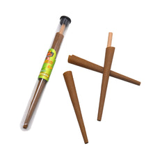Load image into Gallery viewer, HONEYPUFF Mint Flavors Pre Rolled Cones with Tips, King Size Pre Rolled Rolling Paper, Natural Rolling Papers & Glass Cigarette Holder, 3Cone/Tube 24Tubes/Box