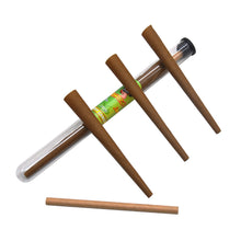 Load image into Gallery viewer, HONEYPUFF Mint Flavors Pre Rolled Cones with Tips, King Size Pre Rolled Rolling Paper, Natural Rolling Papers & Glass Cigarette Holder, 3Cone/Tube 24Tubes/Box