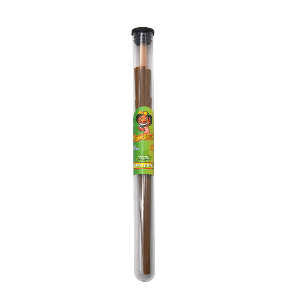 HONEYPUFF Mint Flavors Pre Rolled Cones with Tips, King Size Pre Rolled Rolling Paper, Natural Rolling Papers & Glass Cigarette Holder, 3Cone/Tube 24Tubes/Box