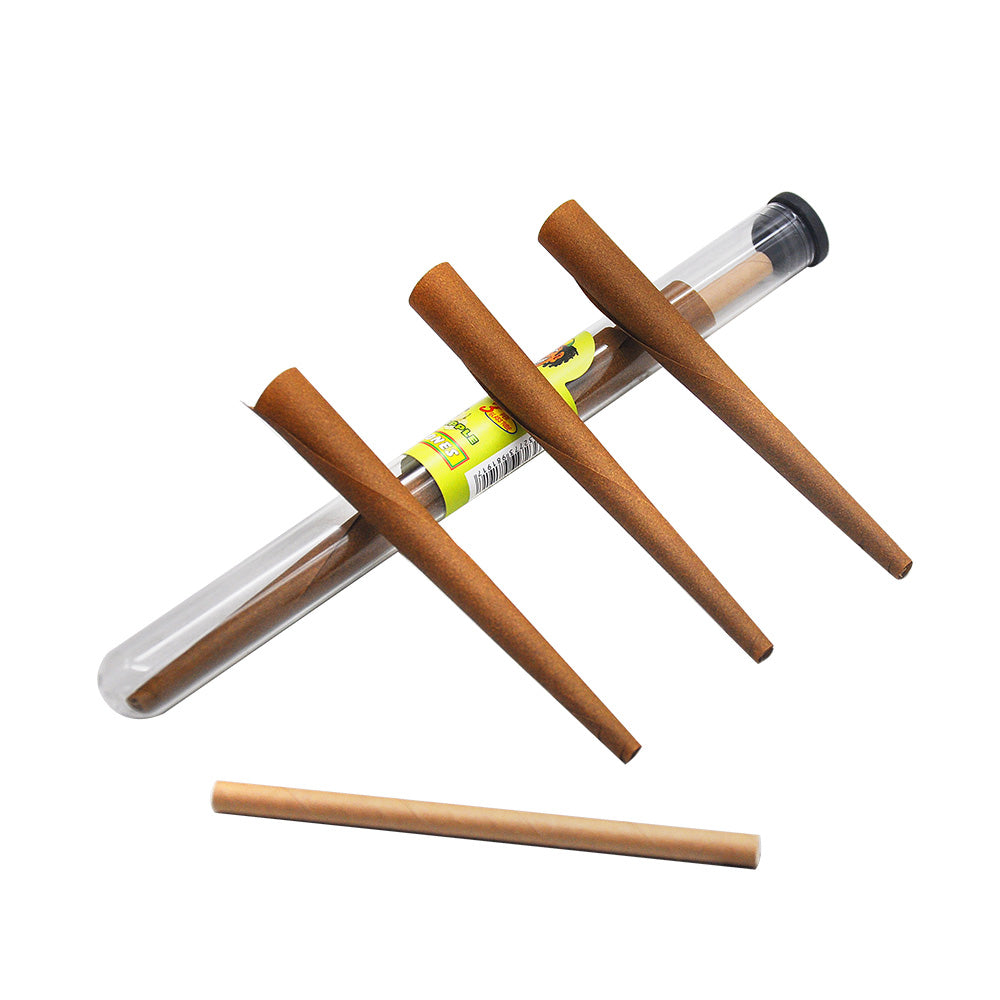 HONEYPUFF Green Apple Flavors Pre Rolled Cones with Tips, King Size Pre Rolled Rolling Paper, Natural Rolling Papers & Glass Cigarette Holder, 3Cone/Tube 24Tubes/Box