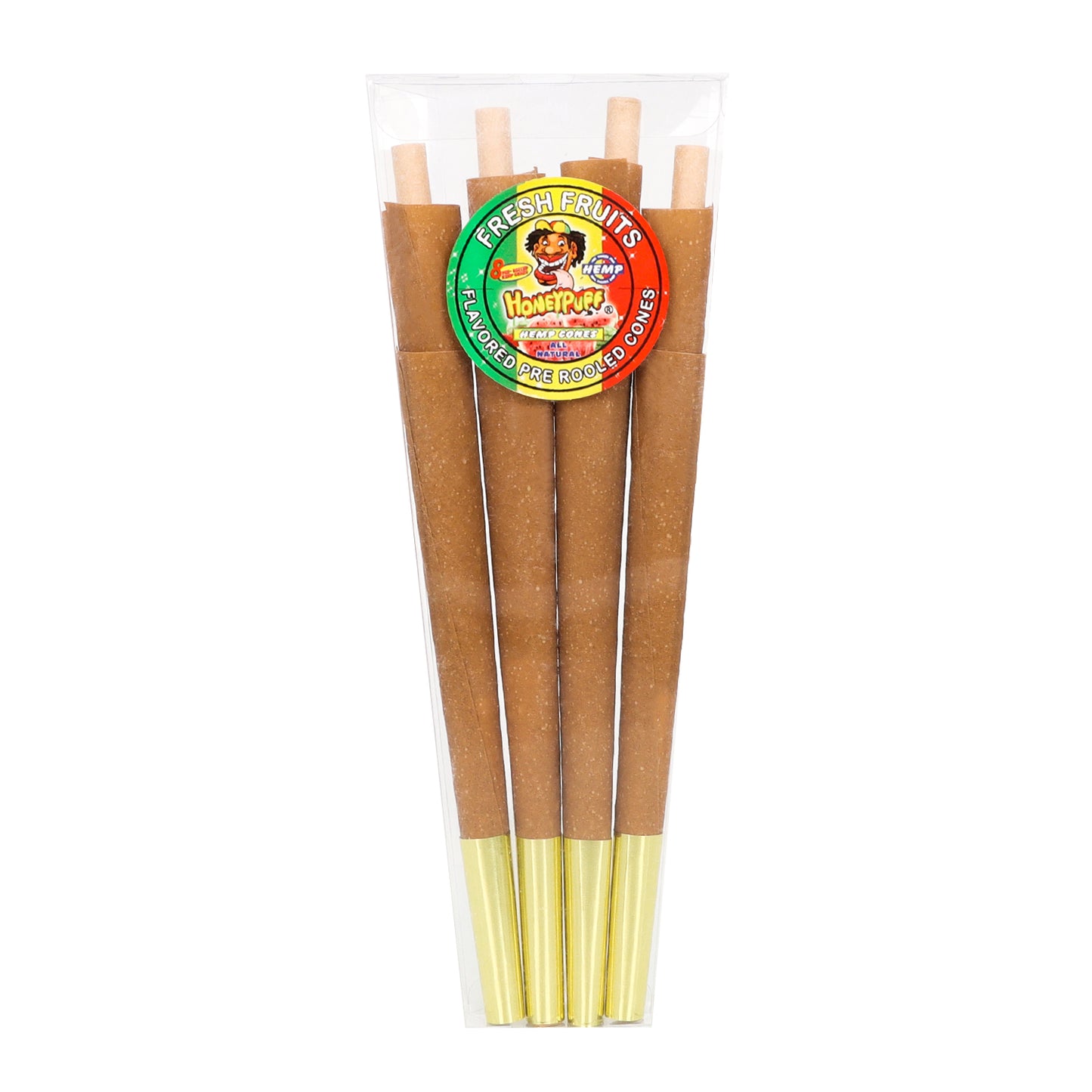 HONEYPUFF Fresh Fruit Flavored Pre Rolled Cones, King Size Rolling Cones with Tips, Slow Burning Rolling Papers, 8 Pcs / Pack 30 Packs / Box