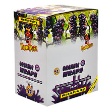 Charger l'image dans la galerie, Feuilles à rouler Honeypuff au raisin, format King Size, refermables, 5 pièces/paquet, 50 paquets/boîte