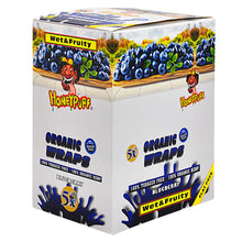 Charger l'image dans la galerie, Feuilles à rouler Honeypuff saveur myrtille, format king size, avec fermeture éclair refermable, 5 pièces/paquet, 50 paquets/boîte