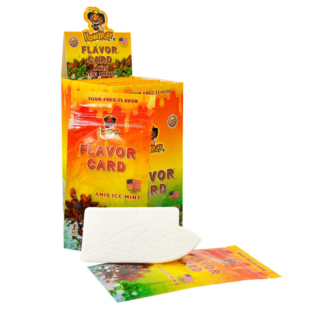 HONEYPUFF Anise Ice Mint Flavour Cards, King Size Cigarette Insert Infusion, Natural Flavour Card
