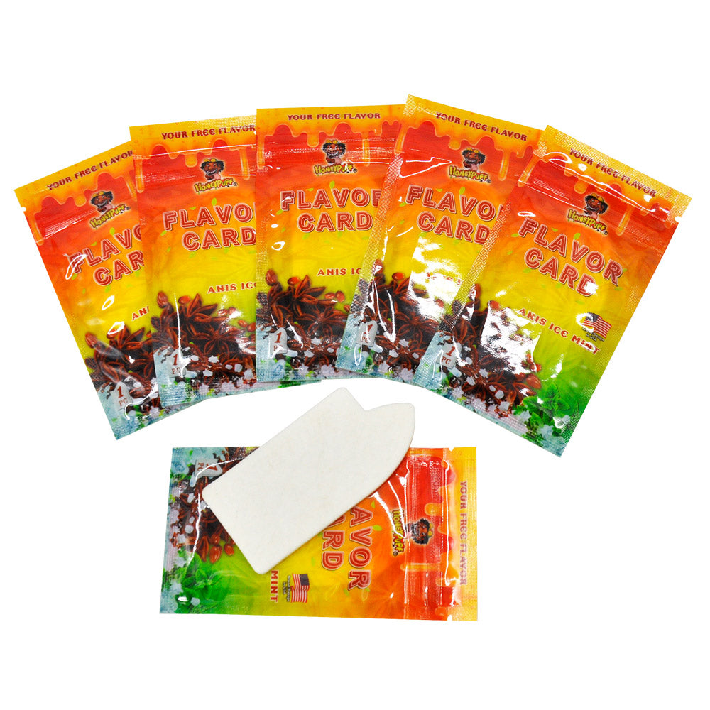 HONEYPUFF Anise Ice Mint Flavour Cards, King Size Cigarette Insert Infusion, Natural Flavour Card