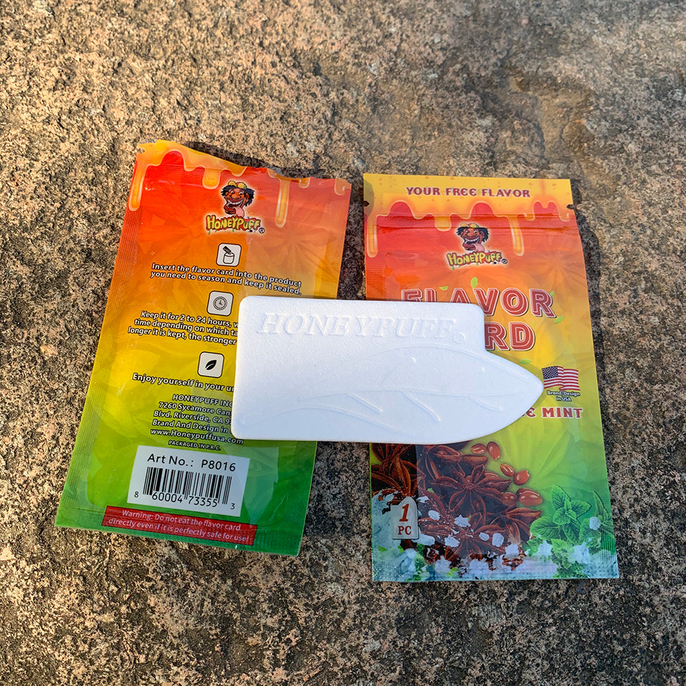 HONEYPUFF Anise Ice Mint Flavour Cards, King Size Cigarette Insert Infusion, Natural Flavour Card