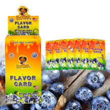 Load image into Gallery viewer, HONEYPUFF Blueberry Ice Mint Flavour Cards, King Size Cigarette Insert Infusion, Natural Flavour Card