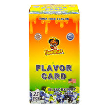 Load image into Gallery viewer, HONEYPUFF Blueberry Ice Mint Flavour Cards, King Size Cigarette Insert Infusion, Natural Flavour Card