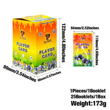 Load image into Gallery viewer, HONEYPUFF Blueberry Ice Mint Flavour Cards, King Size Cigarette Insert Infusion, Natural Flavour Card