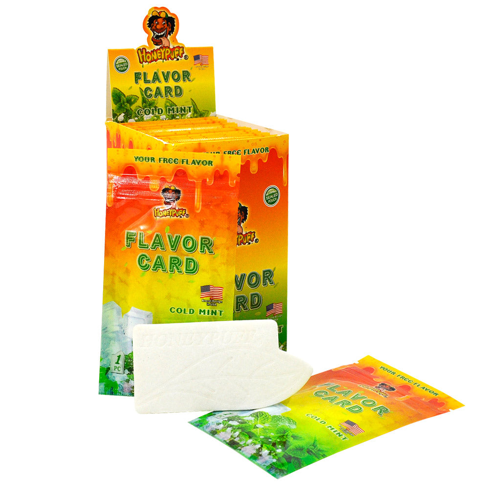 HONEYPUFF Cold Mint Flavour Cards, King Size Cigarette Insert Infusion, Natural Flavour Card