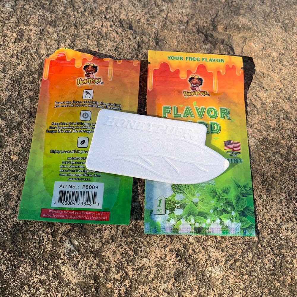 HONEYPUFF Cold Mint Flavour Cards, King Size Cigarette Insert Infusion, Natural Flavour Card