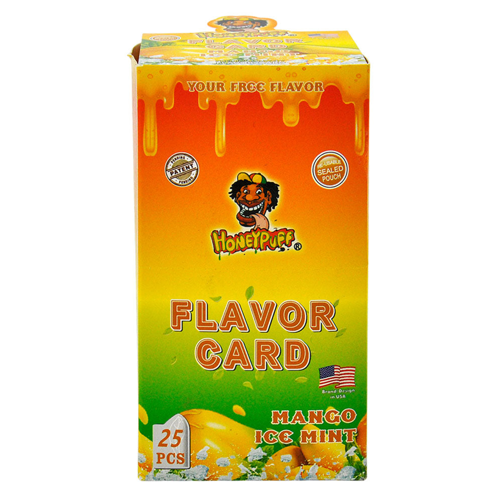 HONEYPUFF Mango Ice Mint Flavour Cards, King Size Cigarette Insert Infusion, Natural Flavour Card