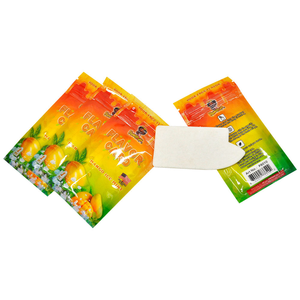 HONEYPUFF Mango Ice Mint Flavour Cards, King Size Cigarette Insert Infusion, Natural Flavour Card
