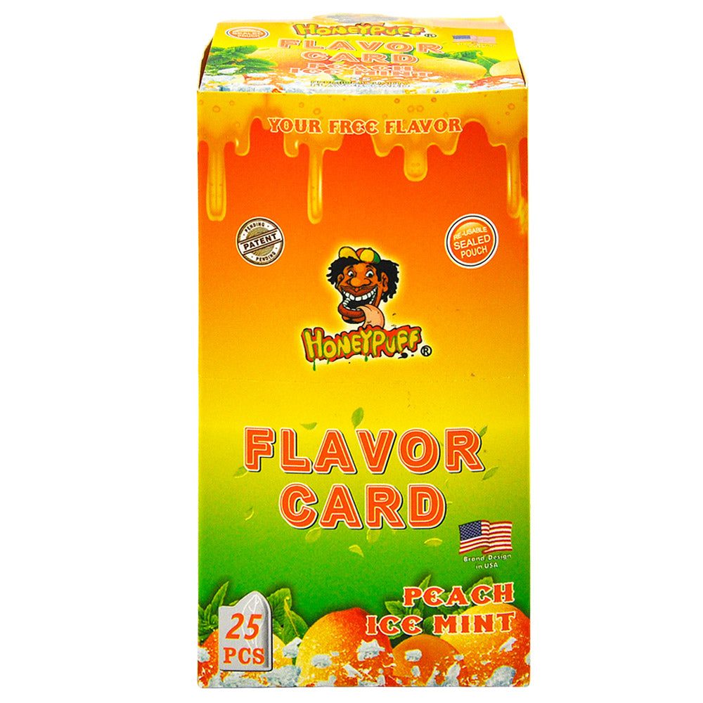 HONEYPUFF Peach Ice Mint Flavour Cards, King Size Cigarette Insert Infusion, Natural Smell Flavour Card
