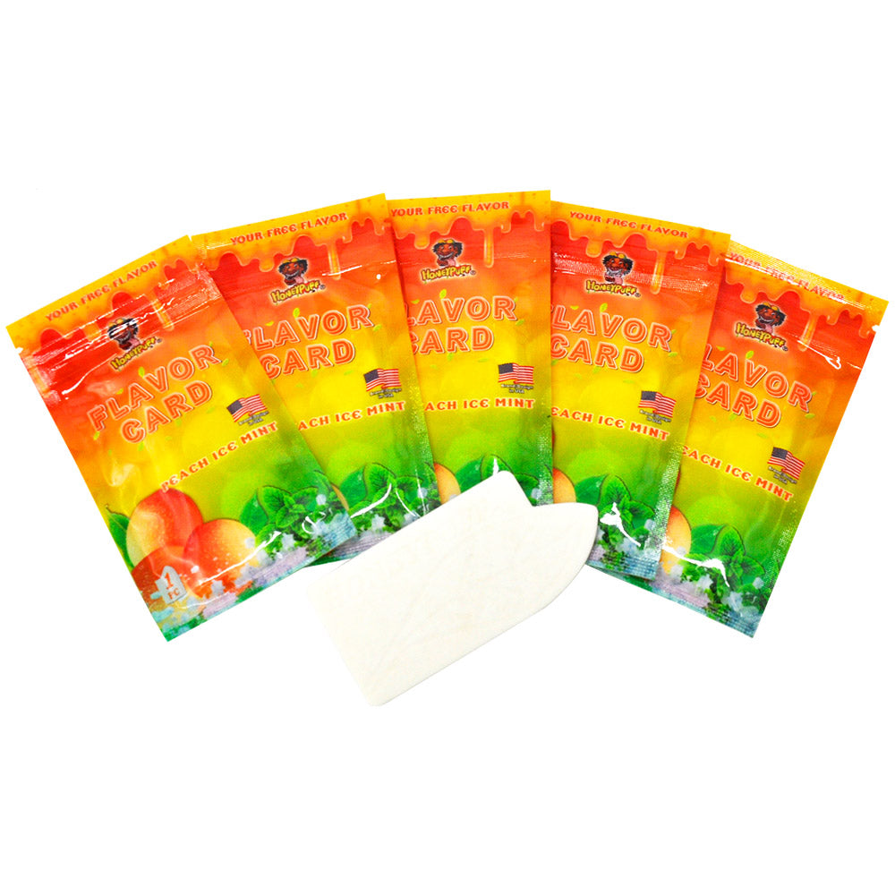 HONEYPUFF Peach Ice Mint Flavour Cards, King Size Cigarette Insert Infusion, Natural Smell Flavour Card