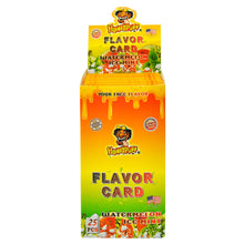Load image into Gallery viewer, HONEYPUFF Watermelon Ice Mint Flavour Cards, King Size Cigarette Insert Infusion, Natural Flavour Card