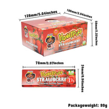 Load image into Gallery viewer, HONEYPUFF 1 1/4 Size Strawberry Flavored Rolling Papers, Slow Burning Cigarette Rolling Papers (50 PCS)