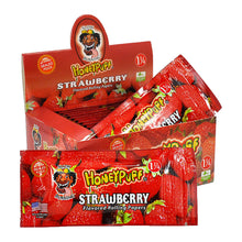 Load image into Gallery viewer, HONEYPUFF 1 1/4 Size Strawberry Flavored Rolling Papers, Slow Burning Cigarette Rolling Papers (50 PCS)
