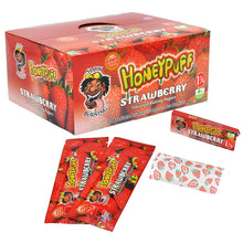 Load image into Gallery viewer, HONEYPUFF 1 1/4 Size Strawberry Flavored Rolling Papers, Slow Burning Cigarette Rolling Papers (50 PCS)